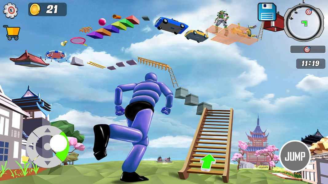 Sky Parkour ۳d - Jump N Climb - عکس بازی موبایلی اندروید