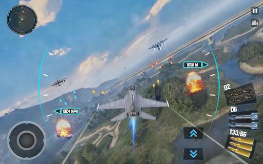 Sky Fighter Plane – Gunship Aircraft Battle 2019 - Gameplay image of android game