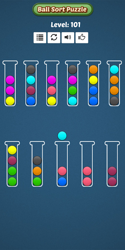 Ball sort game online - عکس بازی موبایلی اندروید