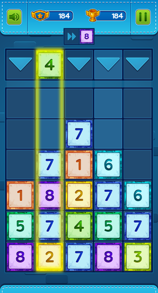 2048 Merge Block - Gameplay image of android game