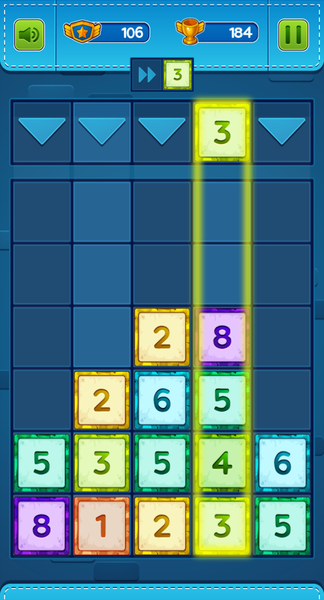 2048 Merge Block - Gameplay image of android game