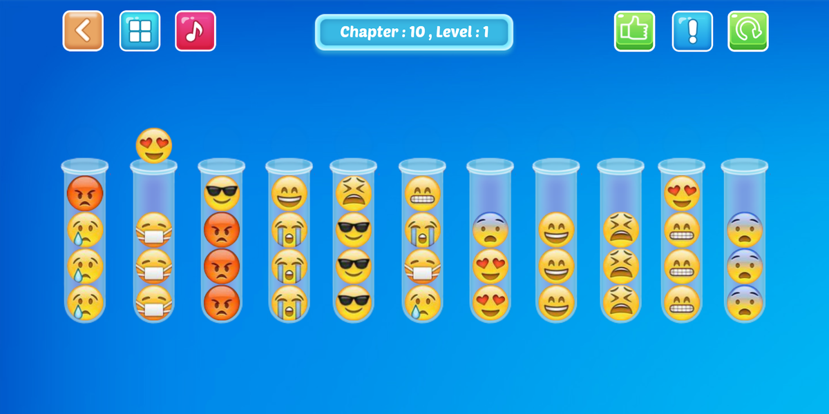 Emoji Sort Puzzle - عکس بازی موبایلی اندروید