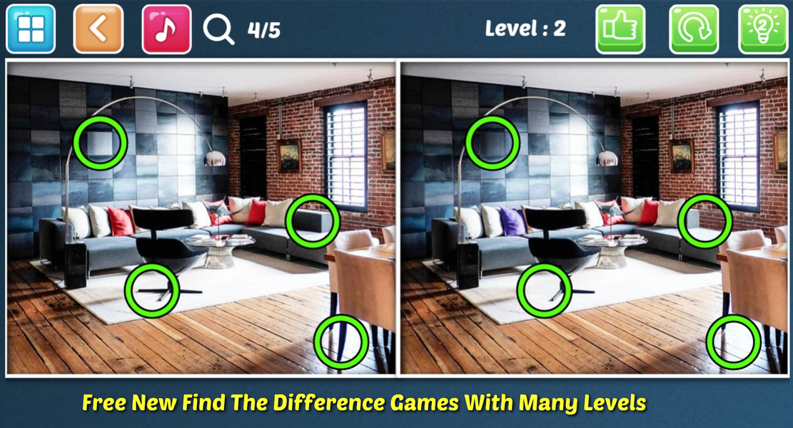 Spot The Difference 500 Levels - عکس برنامه موبایلی اندروید