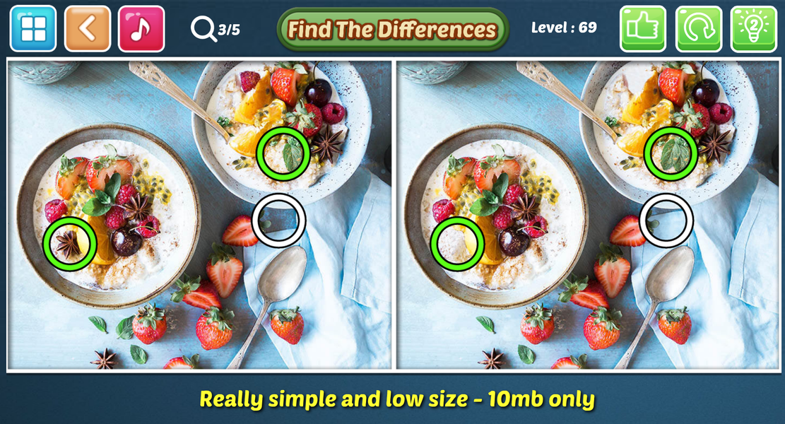 Find The Difference 1000 level - Gameplay image of android game