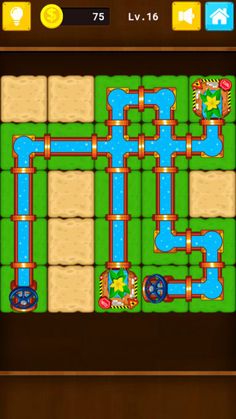 Plumber Game Water Pipe Line - Gameplay image of android game