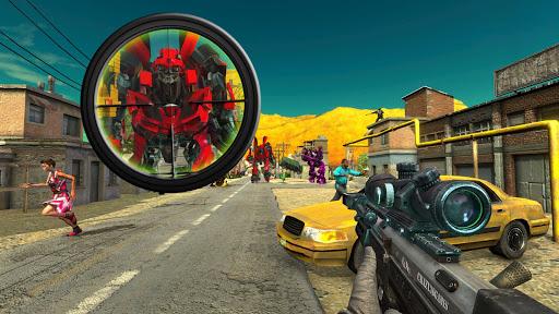 US Sniper Robot Counter Terroris Attack Mission 3D - Gameplay image of android game
