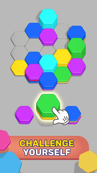 Hexa Sort - Gameplay image of android game