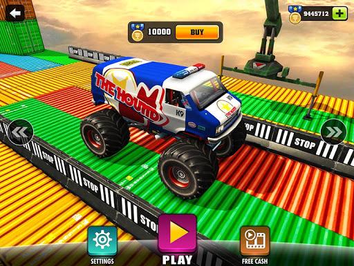 Crazy Monster Truck Legends 3D - Gameplay image of android game