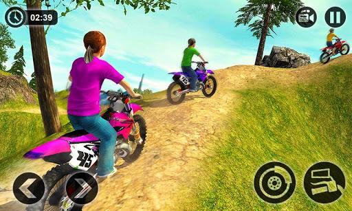 Kids Downhill Mountain Motorbike Riding - عکس بازی موبایلی اندروید