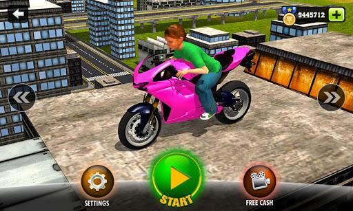 Kids MotorBike Stunt Rider 3D - Gameplay image of android game