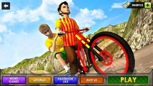 Kids Bicycle Taxi Sim 2018: Offroad BMX Racing - عکس بازی موبایلی اندروید