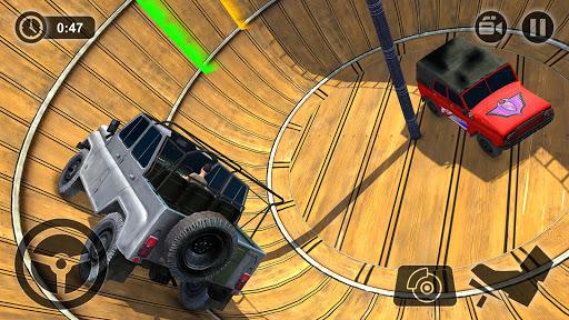 Well of Death Jeep Stunt Rider - Gameplay image of android game