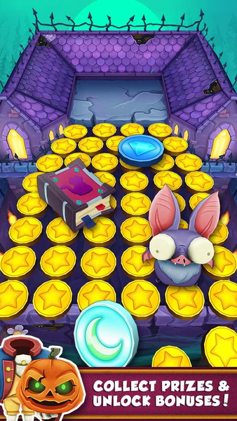 Coin Dozer: Haunted Ghosts - Gameplay image of android game