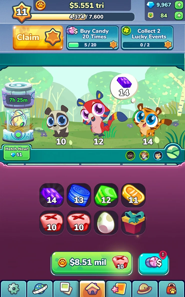 Merge Zoo - Gameplay image of android game