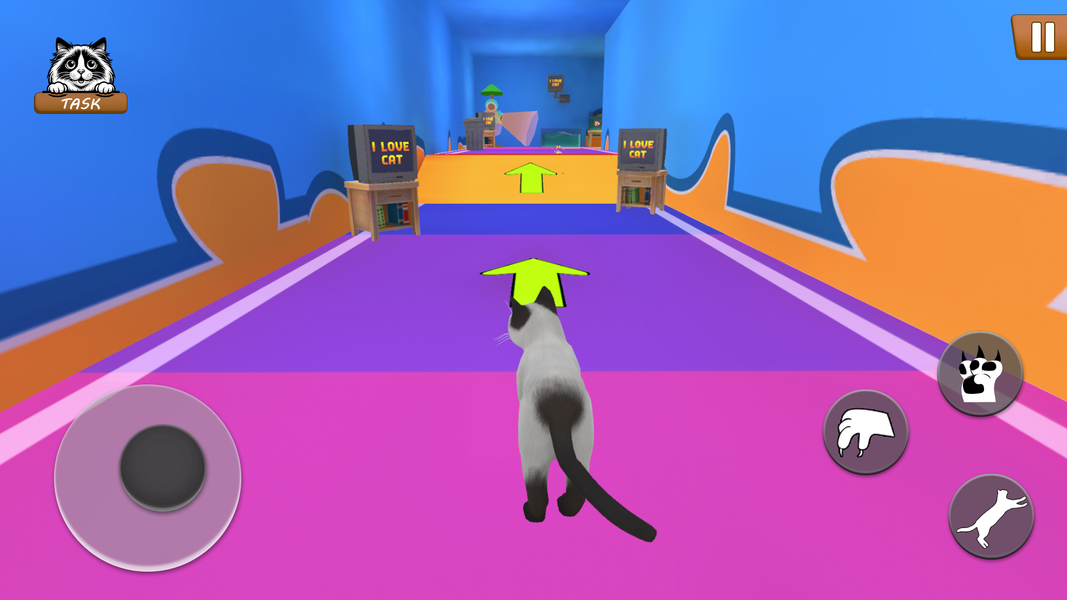 Gran Vs Cat: Bad Cat Simulator - Gameplay image of android game