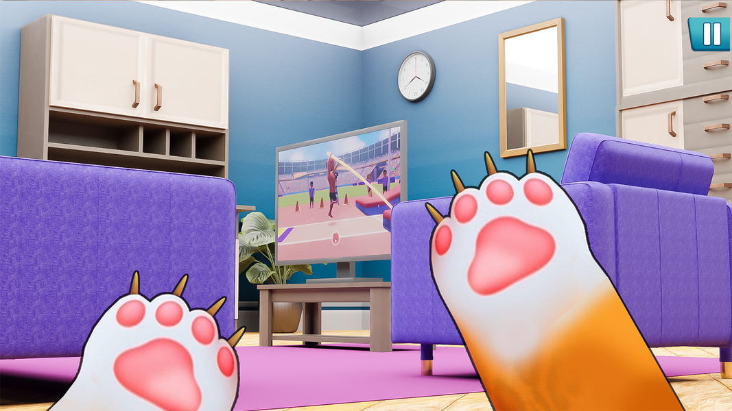 Gran Vs Cat: Bad Cat Simulator - Gameplay image of android game