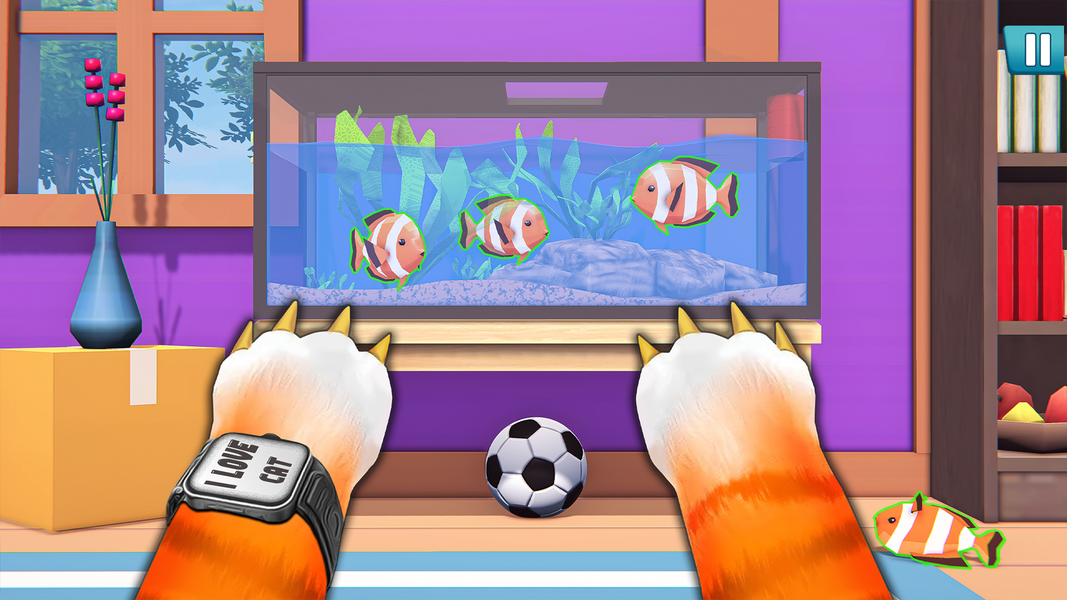 Gran Vs Cat: Bad Cat Simulator - Gameplay image of android game