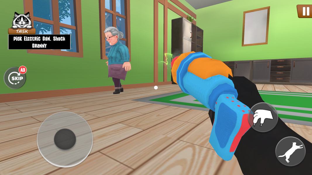 Gran Vs Cat: Bad Cat Simulator - Gameplay image of android game