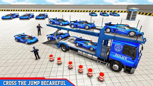 Police Car Transporters Games - Gameplay image of android game