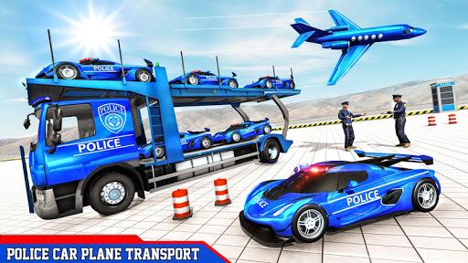 Police Car Transporters Games - Gameplay image of android game