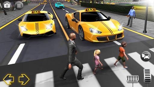 Crazy Car Taxi Simulator - Gameplay image of android game