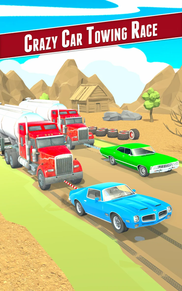 Crazy Car Towing Race 3D - عکس بازی موبایلی اندروید