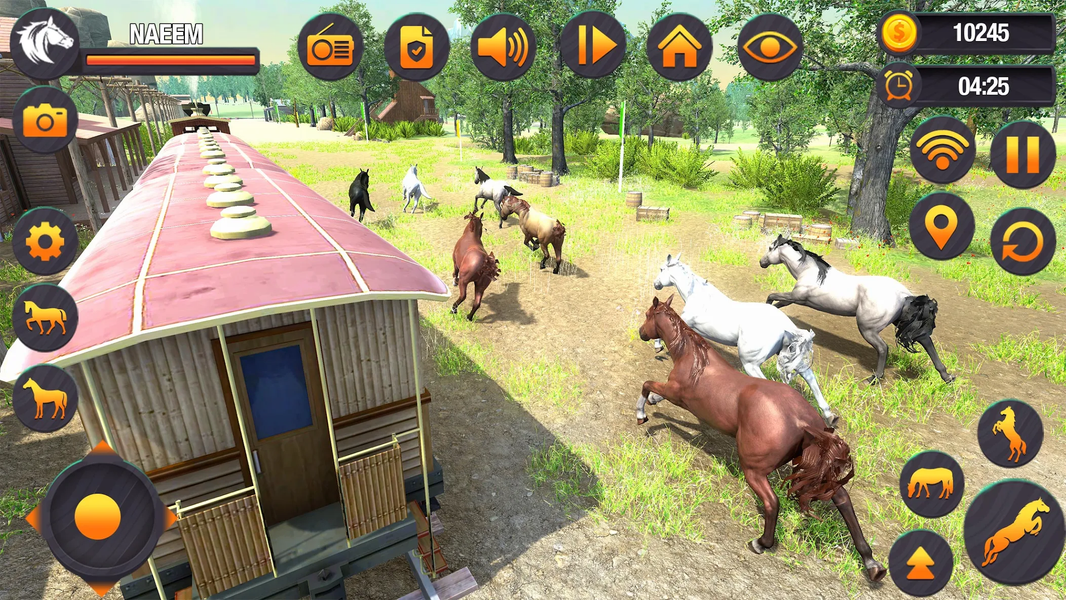 Virtual Wild Horse Family Sim - Image screenshot of android app