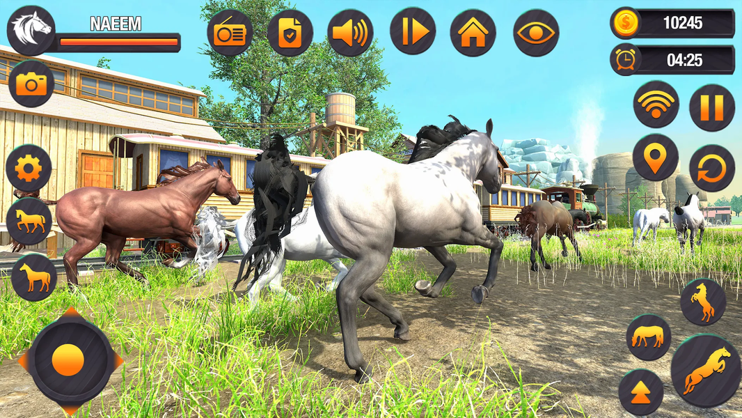 Virtual Wild Horse Family Sim - Image screenshot of android app