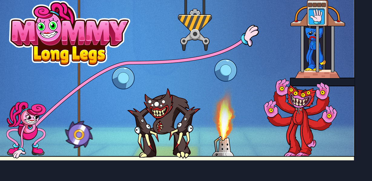 Mommy Long Legs: Stretchy Arm - Gameplay image of android game