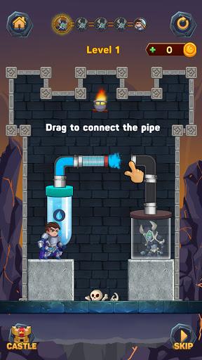 Hero Pipe Rescue: Water Puzzle - Gameplay image of android game
