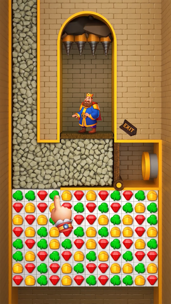 Kingdom Match: Royal Adventure - Gameplay image of android game