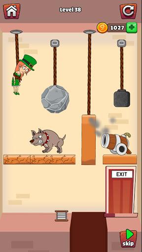 Save The Wife - Cut Rope Puzzle - Gameplay image of android game