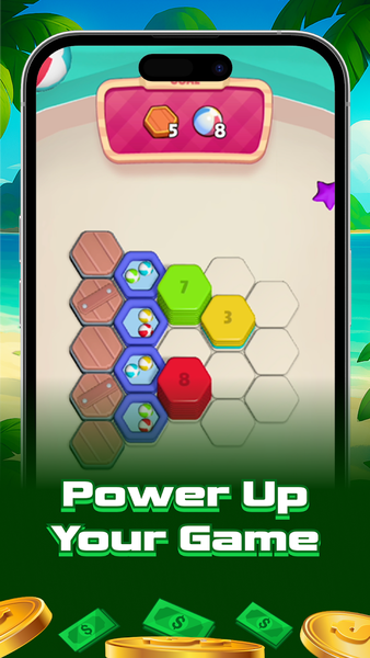 Hexa Flip: Sorting Money Game - عکس بازی موبایلی اندروید