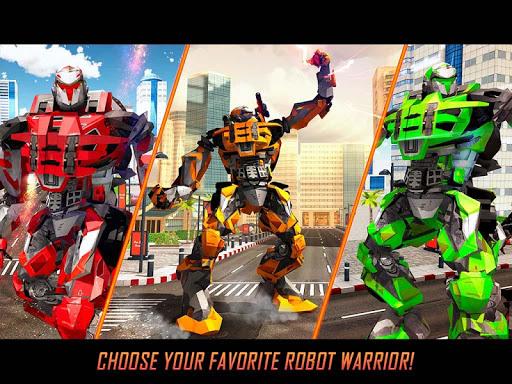 Real Flying Robot Bike : Robot Shooting Games - عکس بازی موبایلی اندروید