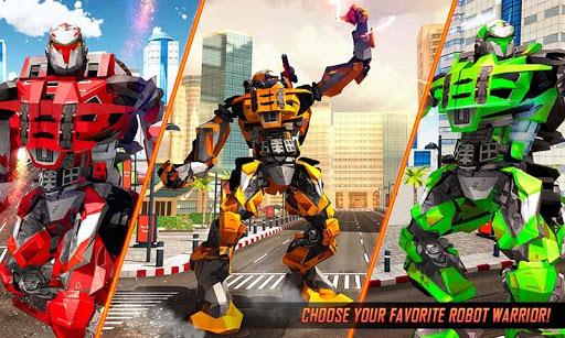 Real Flying Robot Bike : Robot Shooting Games - عکس بازی موبایلی اندروید