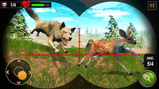 Wild Wolf Hunting Zoo Hunter - Gameplay image of android game