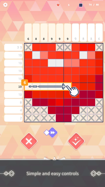 Wolf And Moon : Nonogram - Gameplay image of android game