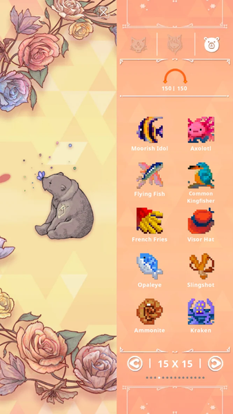 Wolf And Moon : Nonogram - Gameplay image of android game