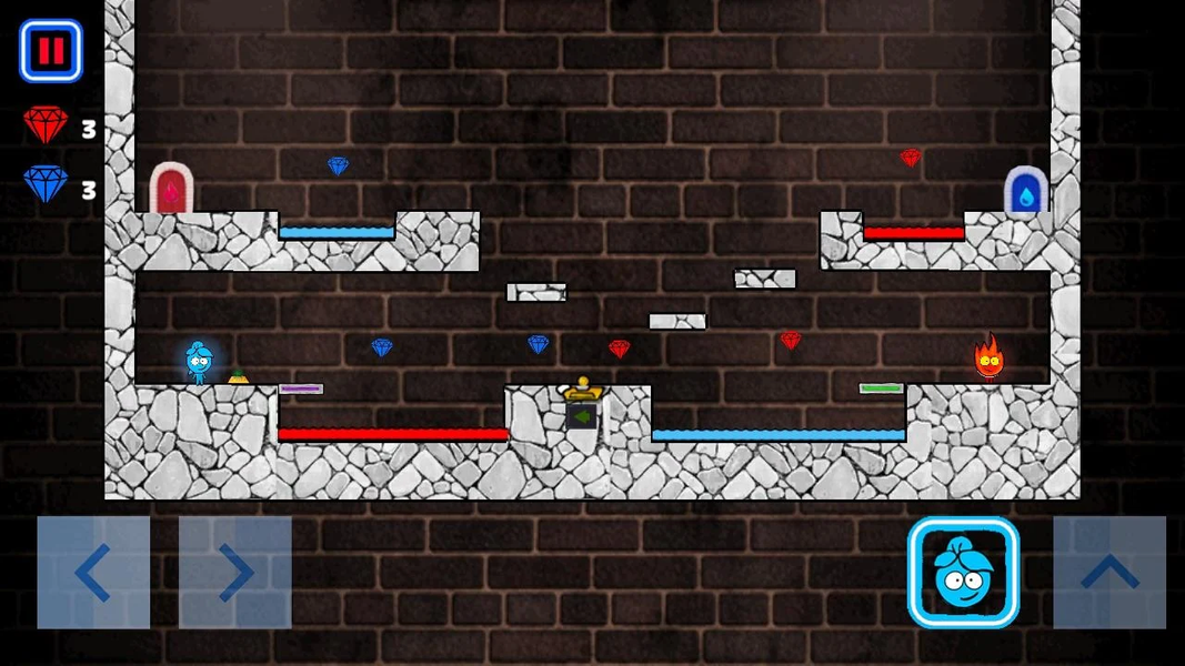 Red Boy And Blue Girl - Gameplay image of android game