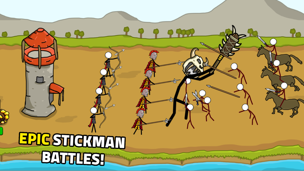 Stickmans War: Legend Kingdoms - Gameplay image of android game