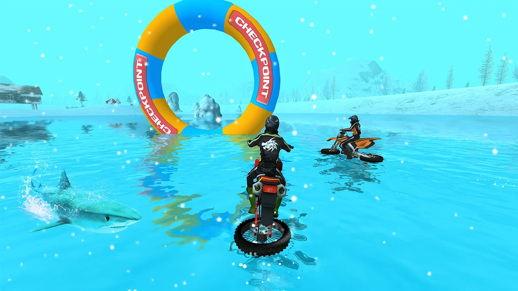 Bike Racing : Water Bike Games - Gameplay image of android game