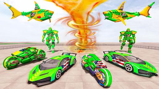 Shark Robot Transform Game 3D - Gameplay image of android game