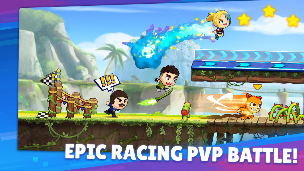 Battle Run: Multiplayer Racing - Gameplay image of android game