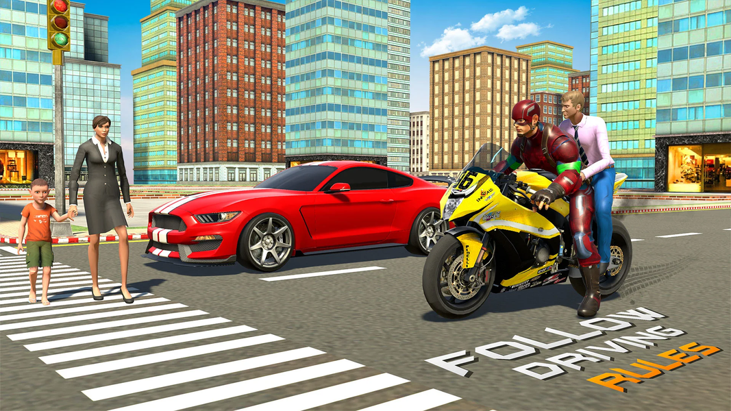 Superhero Bike Taxi Games 2021 - Image screenshot of android app