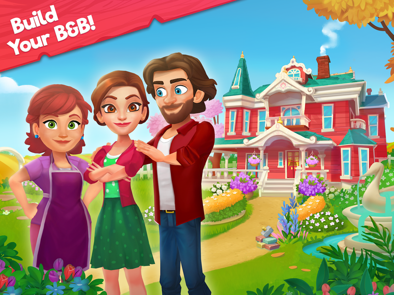 Delicious B&B: Decor & Match ۳ - عکس بازی موبایلی اندروید