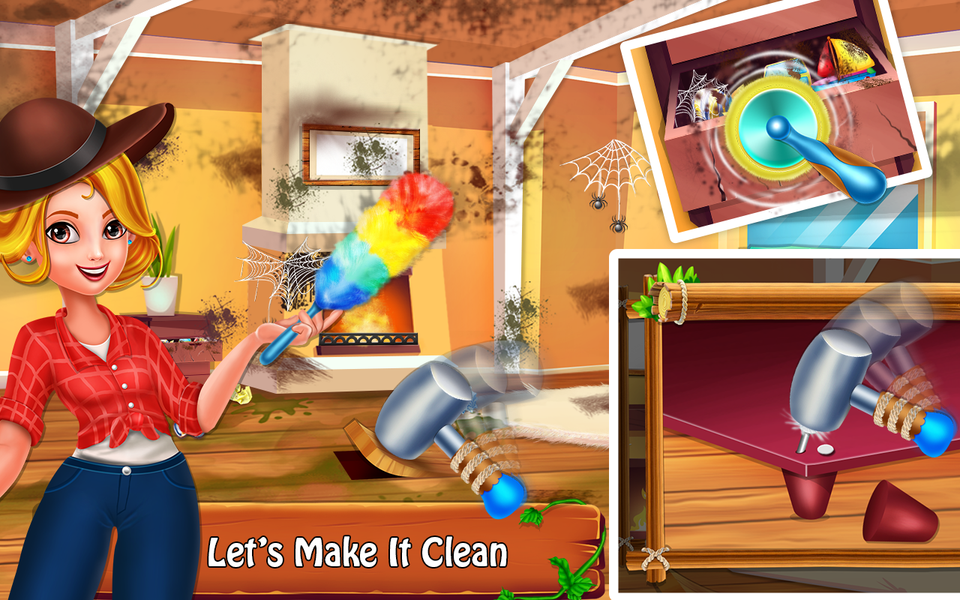 Farm Cleanup: House Cleaning - عکس برنامه موبایلی اندروید