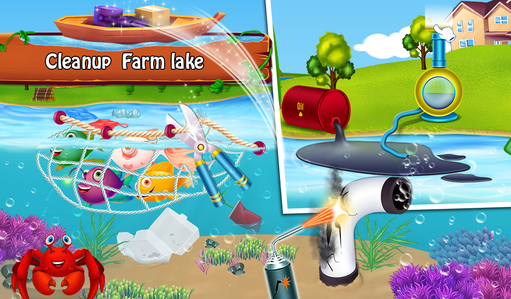 Farm Cleanup: House Cleaning - عکس برنامه موبایلی اندروید