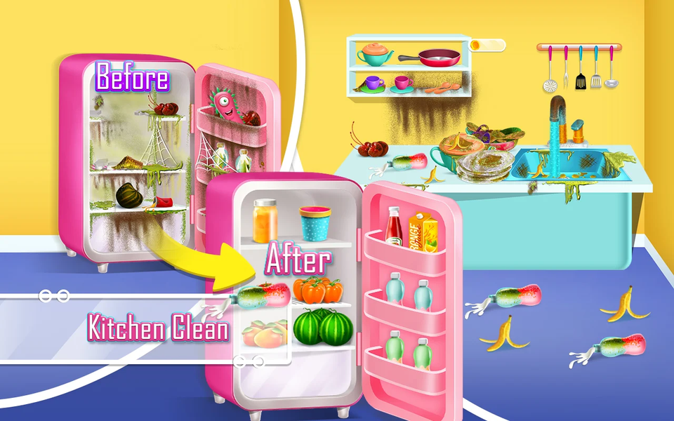 HappyHome Cleanup game - عکس بازی موبایلی اندروید