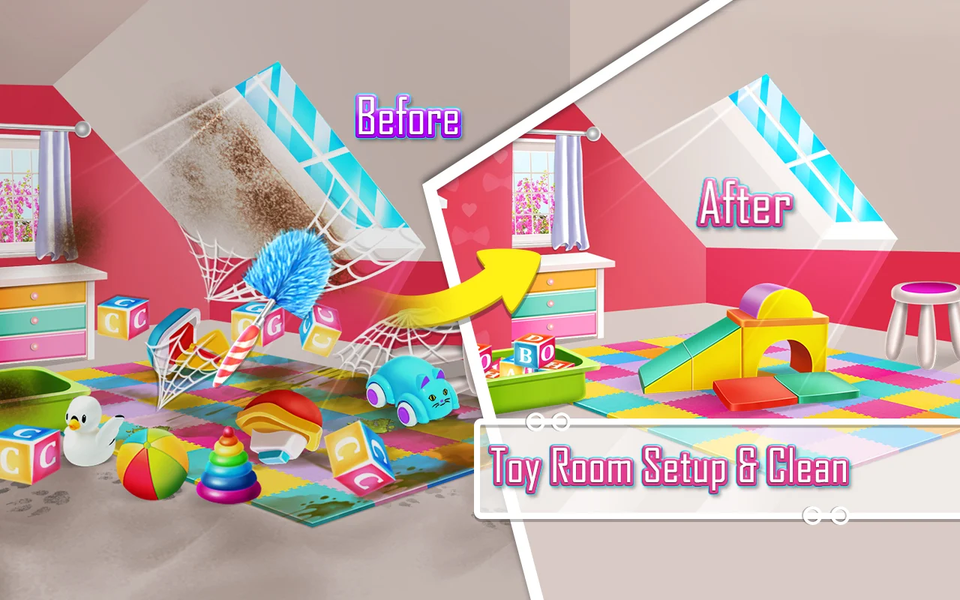 HappyHome Cleanup game - عکس بازی موبایلی اندروید