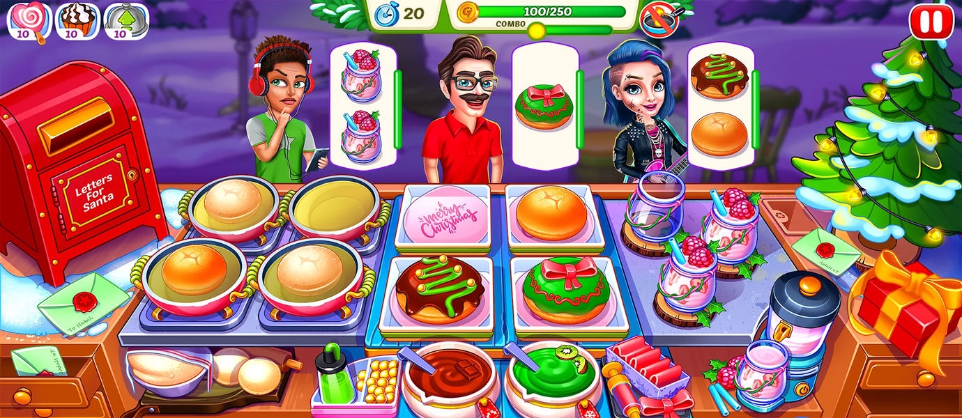 Christmas Fever Cooking Games - Gameplay image of android game